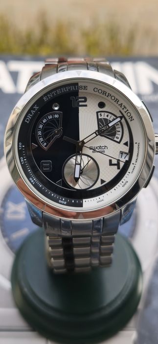 Ceas Swatch Irony Retrograde Hugo Drax James Bond 007 Villain