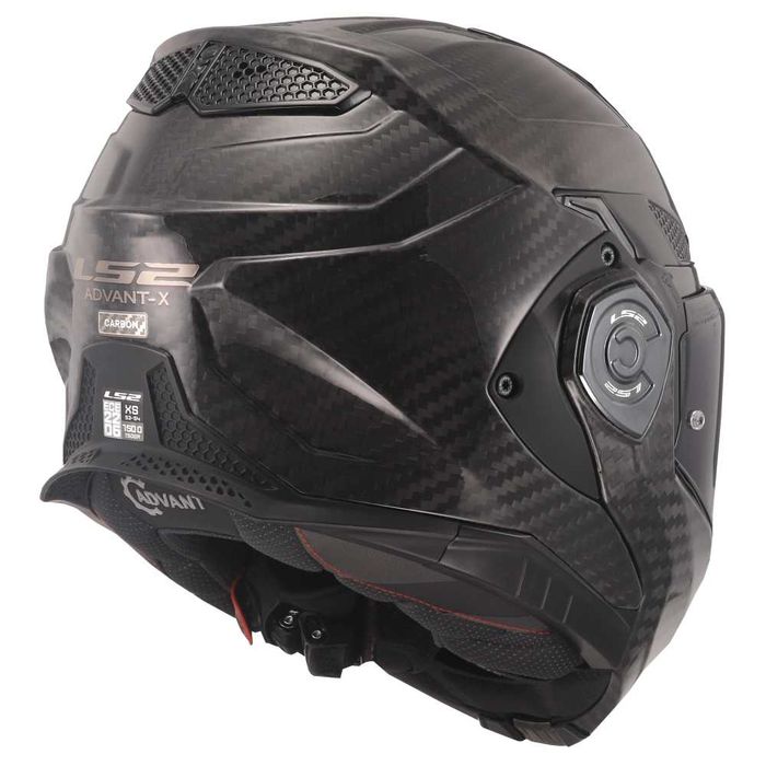 Нова Карбонова Модуларна Отваряема Мото Каска LS2 FF901 Advant X Carbon Solid - ECE 22.06, L и XL Размер