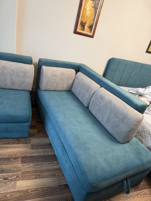 Разтегателен диван от две части 250х190