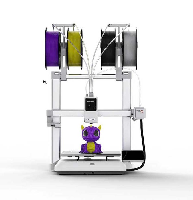 Imprimanta 3d Anycubic Cobra X – Multicolor incorporat direct in capul imprimantei, Nouă, Sigilată