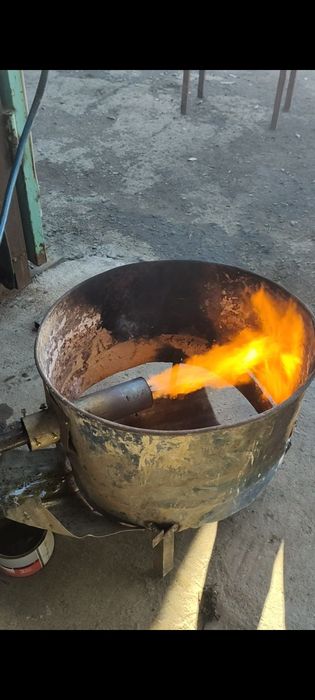 Горелка на отработке и на мазуте
