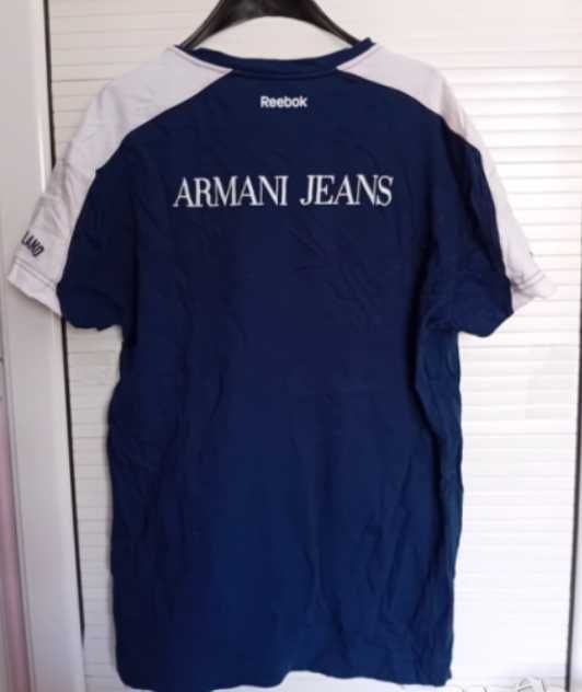 Оригинална тениска Armani x Reebok x Olimpia Milano