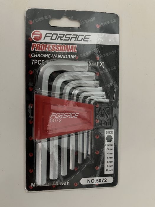 Обжимка, шестигранники и сверла ключи