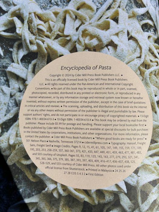 Encyclopedia of Pasta