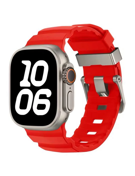 Curea Soft TPU Bucla Titan Compatibila Ceas Apple Iphone Husa Folie