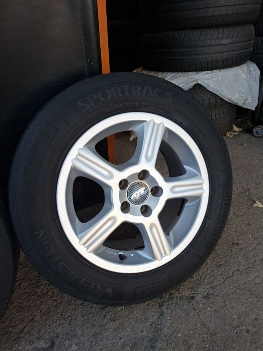 15" 5X100mm Немски Алуминиеви джанти с гуми 195/65/15