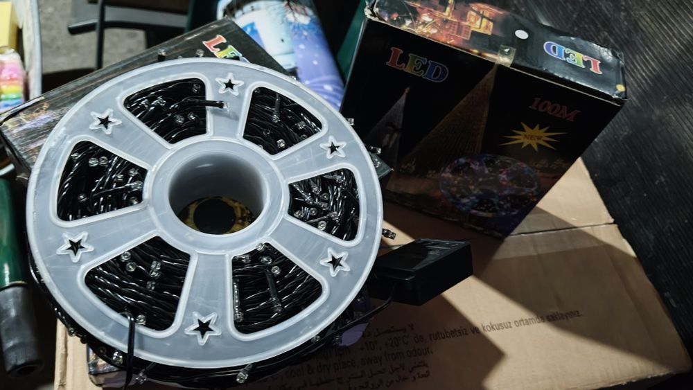 Instalație crăciun rola 100 m alb rece