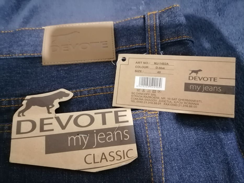 Blugi noi Devote mărime 40 barbat