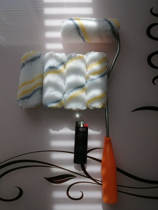 валик с насадками кисточкаии для покраски