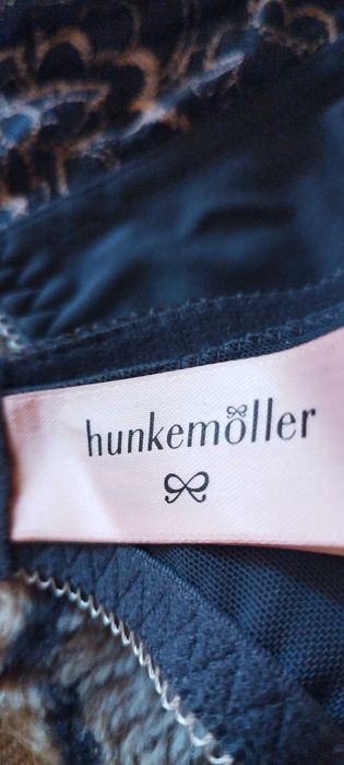 Sutien din dantela, gri cu roz: Hunkemoller! EUR: 75B! Purtat 1 data!
