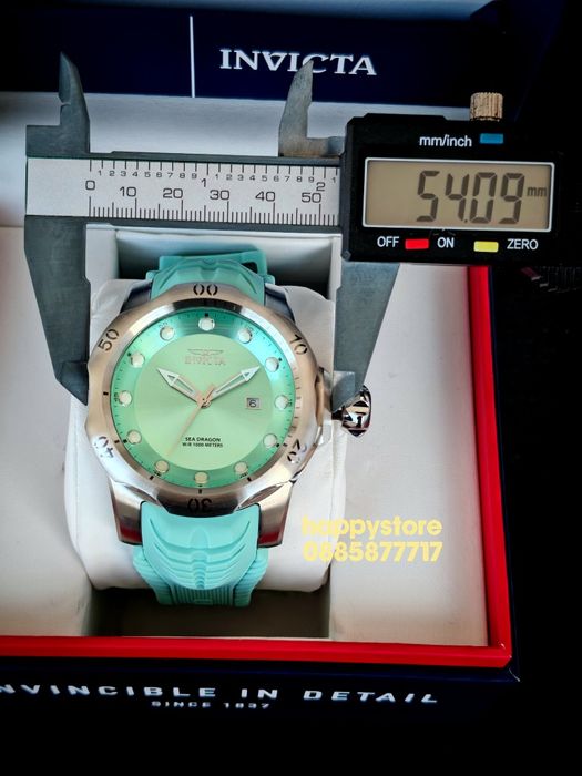 INVICTA Sea Dragon turquoise 54 mm, Инвикта нов ръчен часовник