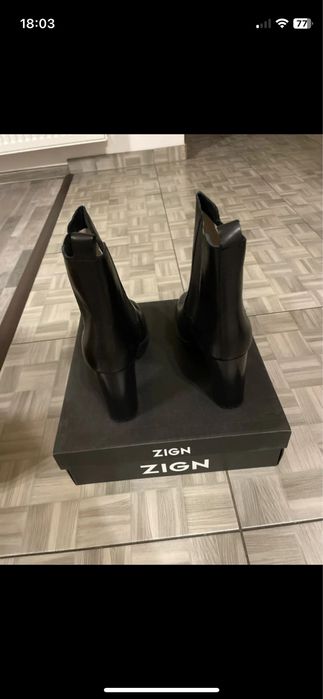 Vand cizme din piele naturala cu toc noi la cutie