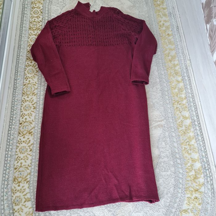 Платье вязанное шерстяное эксклюзив
