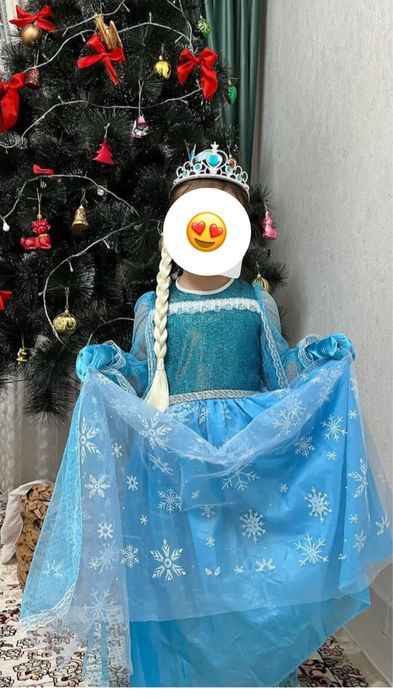 Платье эльзы для девочек набор