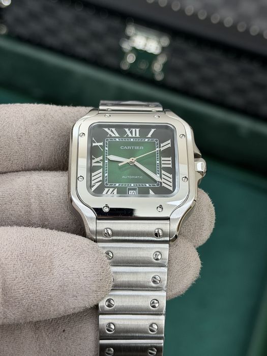 Cartier Santos Large Green Dial