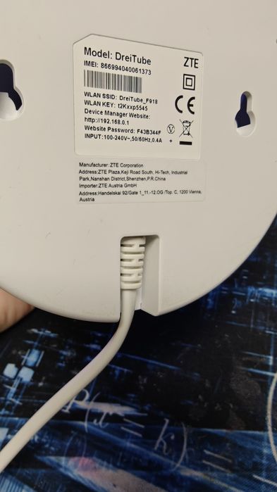 Router wireless DreiTube 3 zte