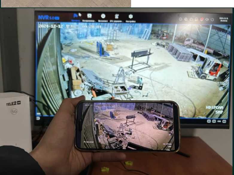 Установка систем видеонаблюдения