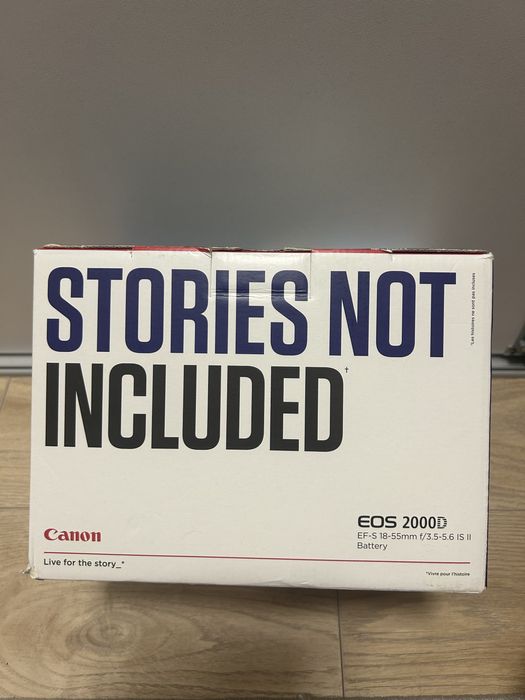 Aparat foto DSLR Canon EOS 2000D, Sigilat
