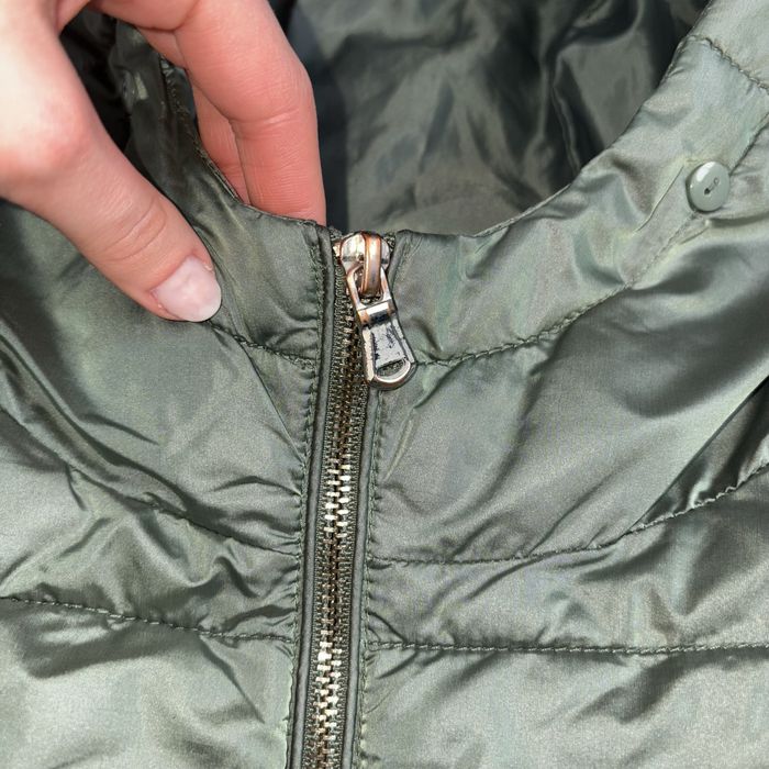 Geaca scurta puffer kaki M cargo vintage verde inchis stare buna basic