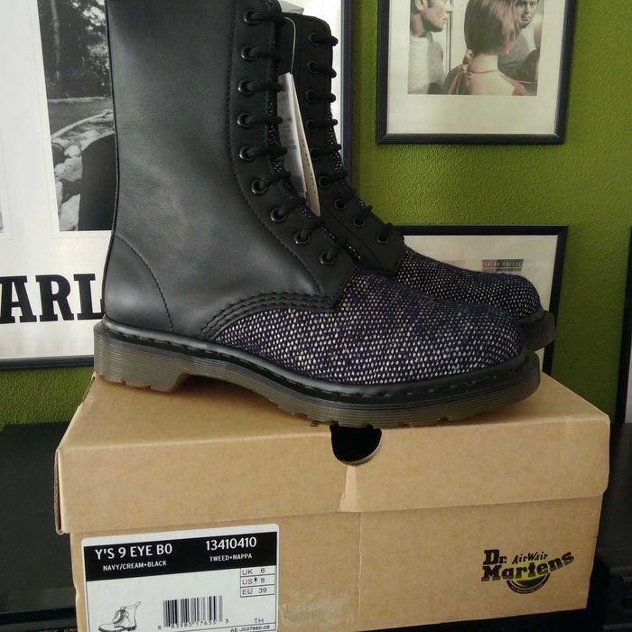 Dr Martens x YOHJI YAMAMOTO Y'S дизайнерски кубинки, размер EU 39 UK 6