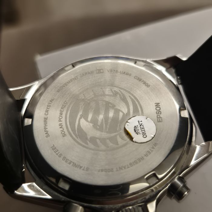 Orient cronograf solar 43mm safir