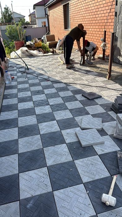 Брусчатка, тротуарная  плитка, поребрик