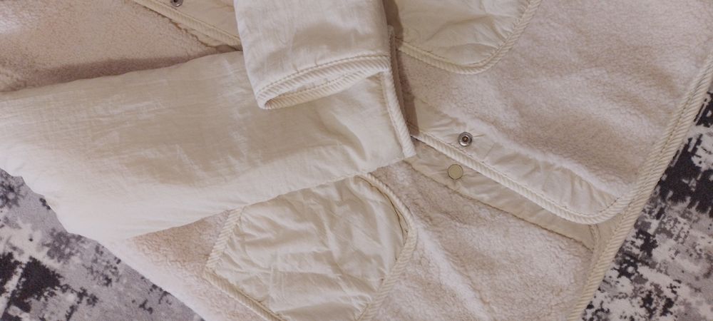 Ново Дълго Двулицево пухено Палто ZARA