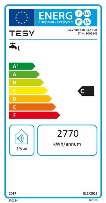 Вертикален Oбемен Бойлер BiLight TESY-ТЕСИ 90 л 3000 W