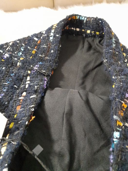 Pantaloni scurți cu talie înaltă din tweed Zara mărimea S