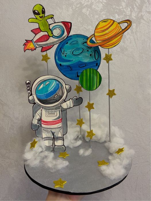 Рисунки и поделки ко дню космонавтики