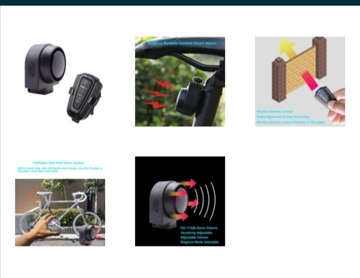 Alarma antifurt bicicleta/trotineta/carucior