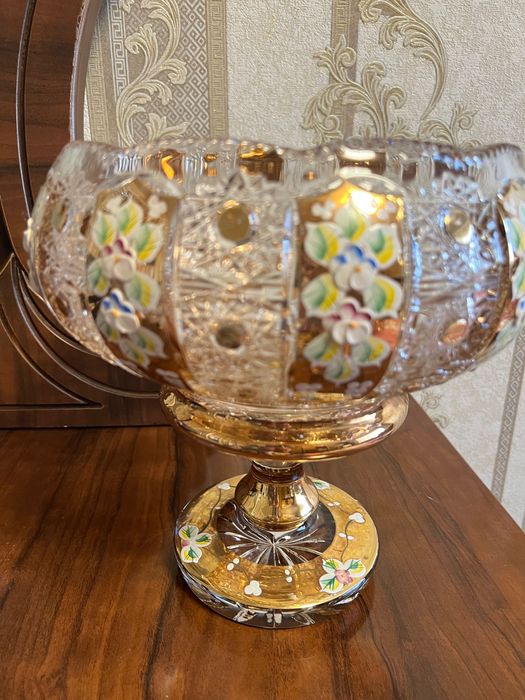 Посуда, богемское стекло