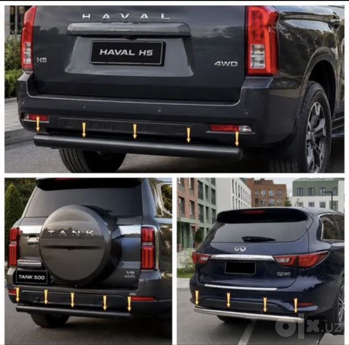 Защита бампера на Haval H5 Tank 500 infinity QX60