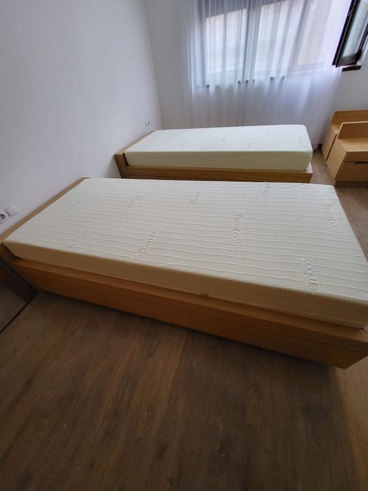 Pat single 2 bucăți 90x200