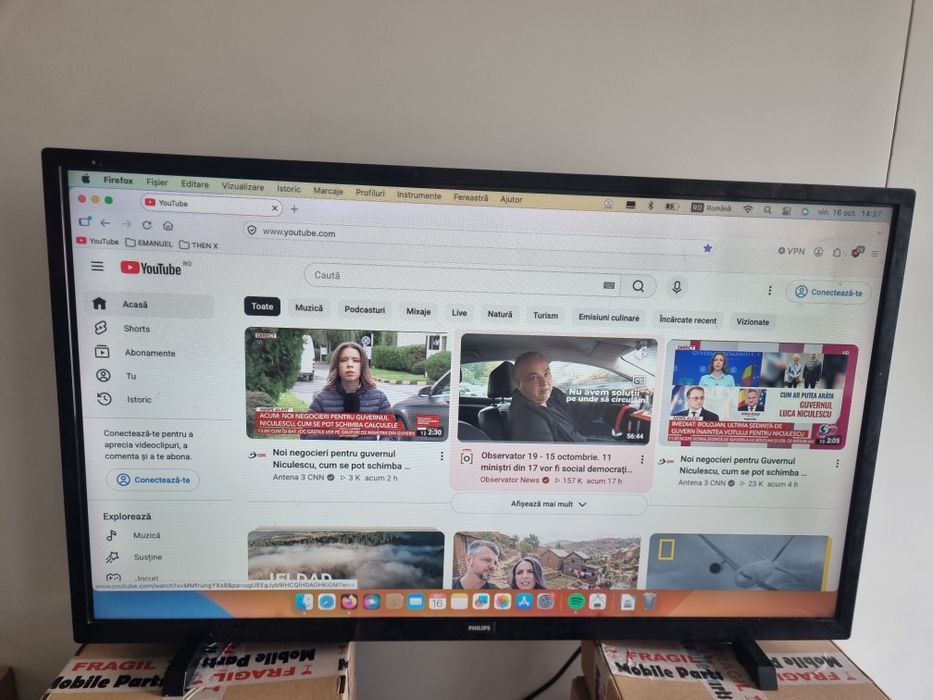 Televizor Led -Monitor  Philips 80cm, HD clasa A+