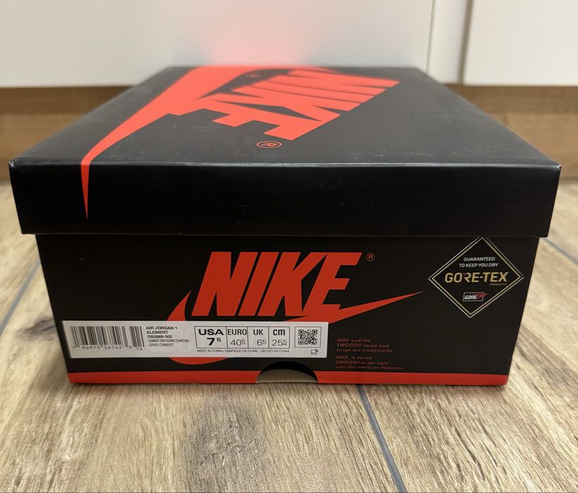 Jordan 1 Gore-Tex Grey and Black