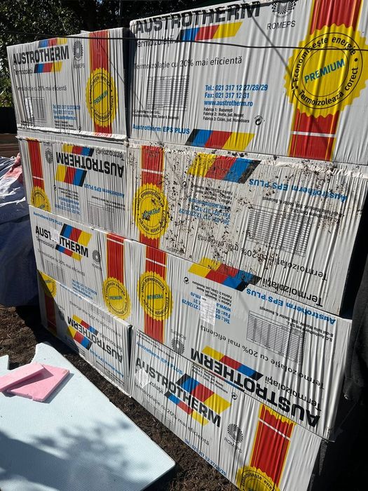 Vând 61,5 mp de polistiren expandat grafitat de 15cm eps 80