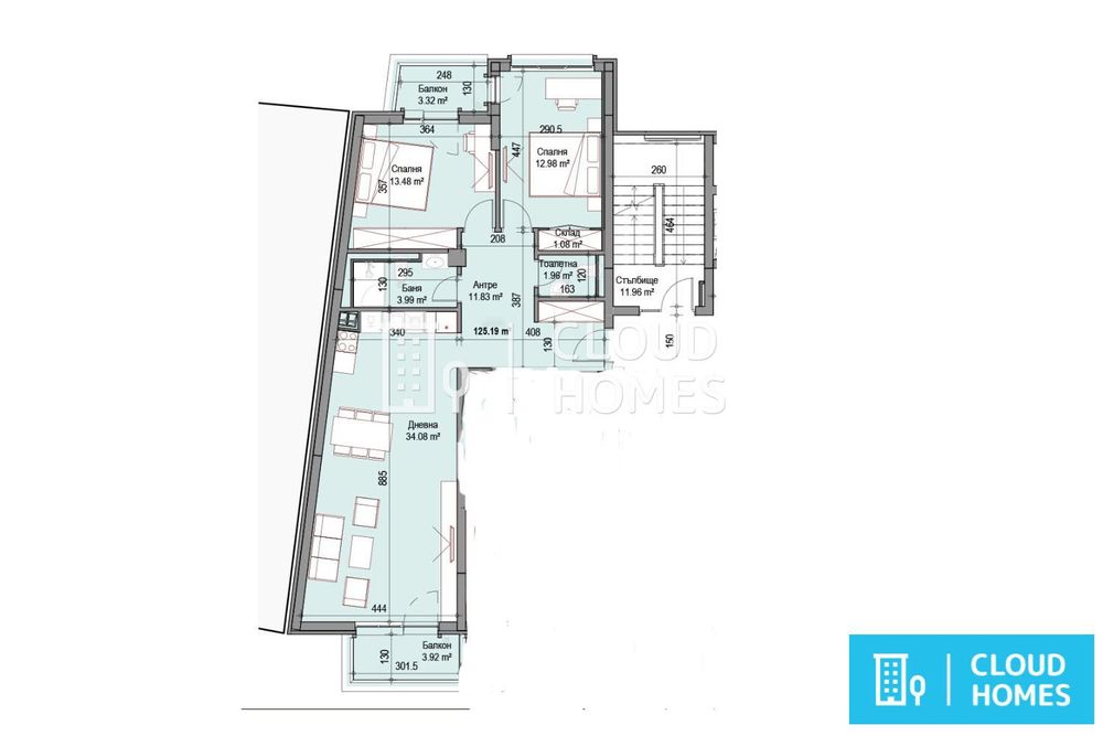 Продава се Тристаен апартамент в София, Подуяне - 125 кв.м за 1275 €/кв.м - Снимка #1