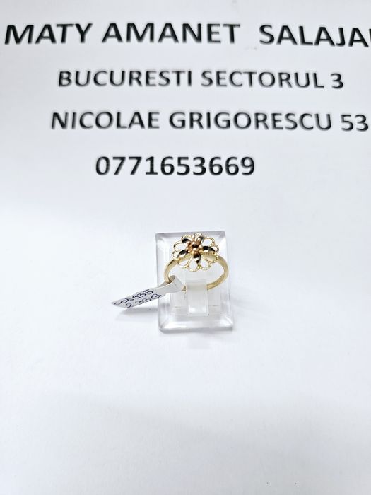 Vand inel dama din aur 14 k 2.33 g cod 935