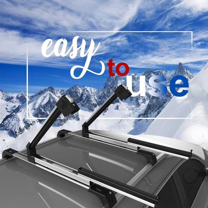 Телескопичен Ски багажник  4-6 чифта ски, 2-4 сноуборда.