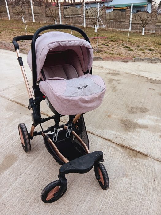 Caricior transformabil 3 in 1 Coccolle Ambra, Rose Gold