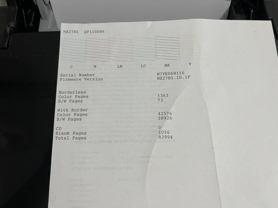 Продам цветной принтер Epson L805 wifi