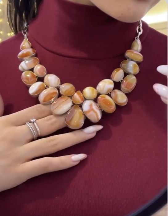 Колье из серебра