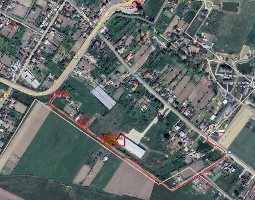 PF Teren intravilan 703 mp Sculeni – împrejmuit, utilități la 100 m