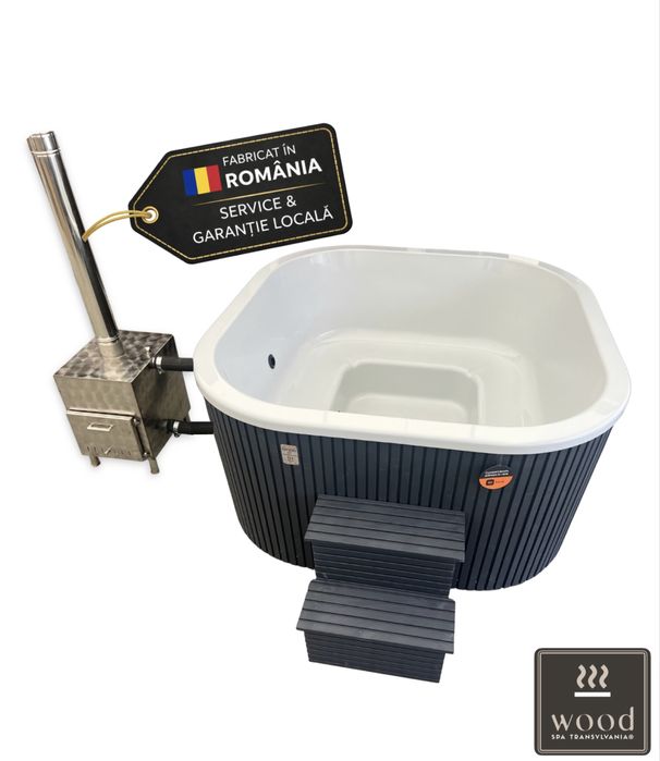 Ciubar Patrat 200*200 cm PREMIUM + Capac Termoizolat CADOU - Wood Spa