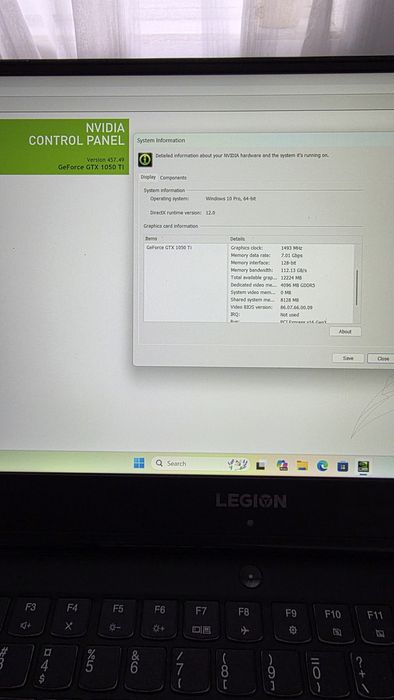 Lenovo Legion Y530 15ICH i.7 8750H GTX 1050 TI 4 GB DDR5!
