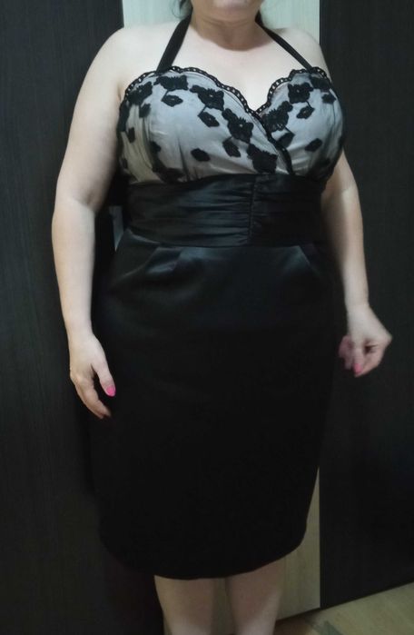 Елегантна черна рокля Next 18 размер