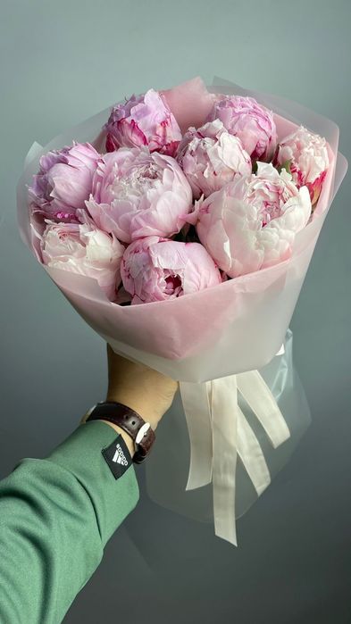 Пионы цветы букеты Астана