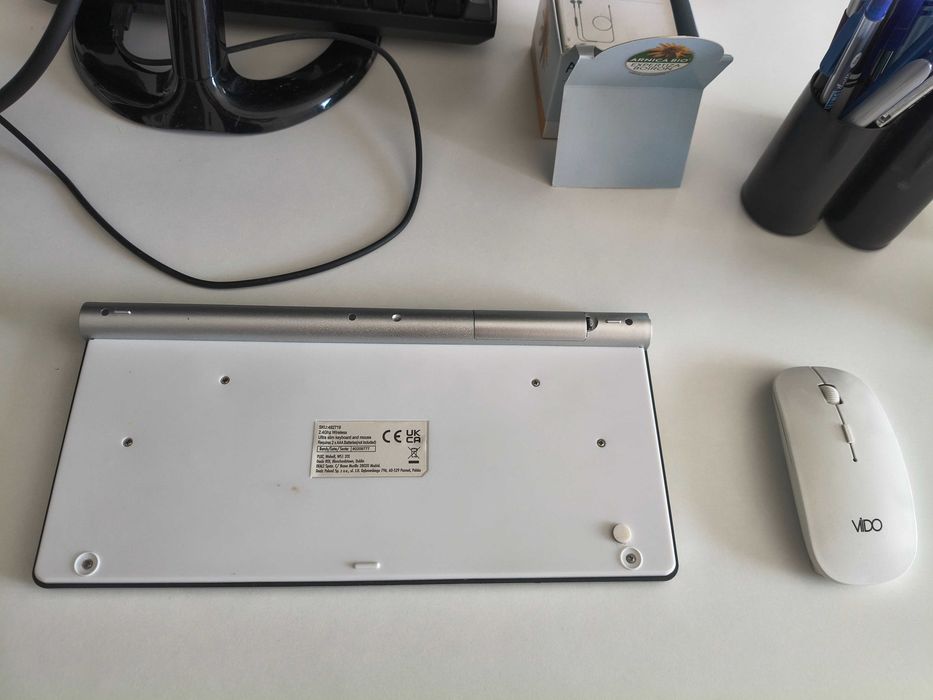 KIT tastatura slim+mouse wireless alb