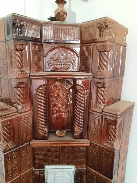 Soba teracota cu  arzator